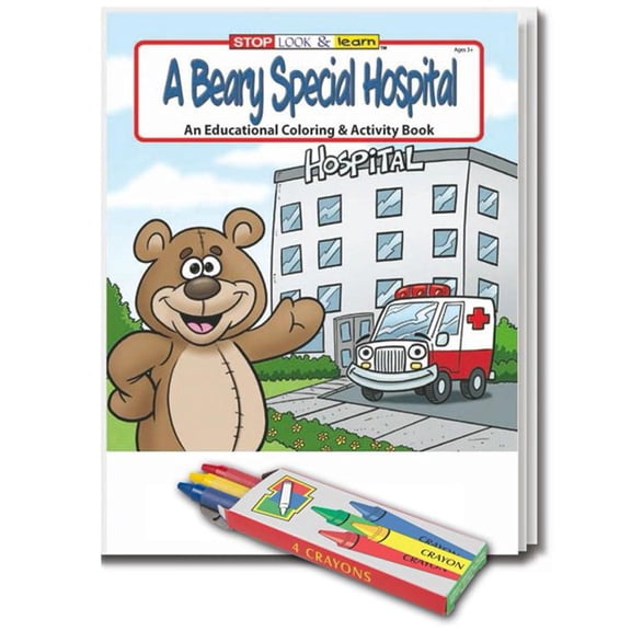 25 Pack - A Beary Special Hospital Kid's Coloring & Activity Books