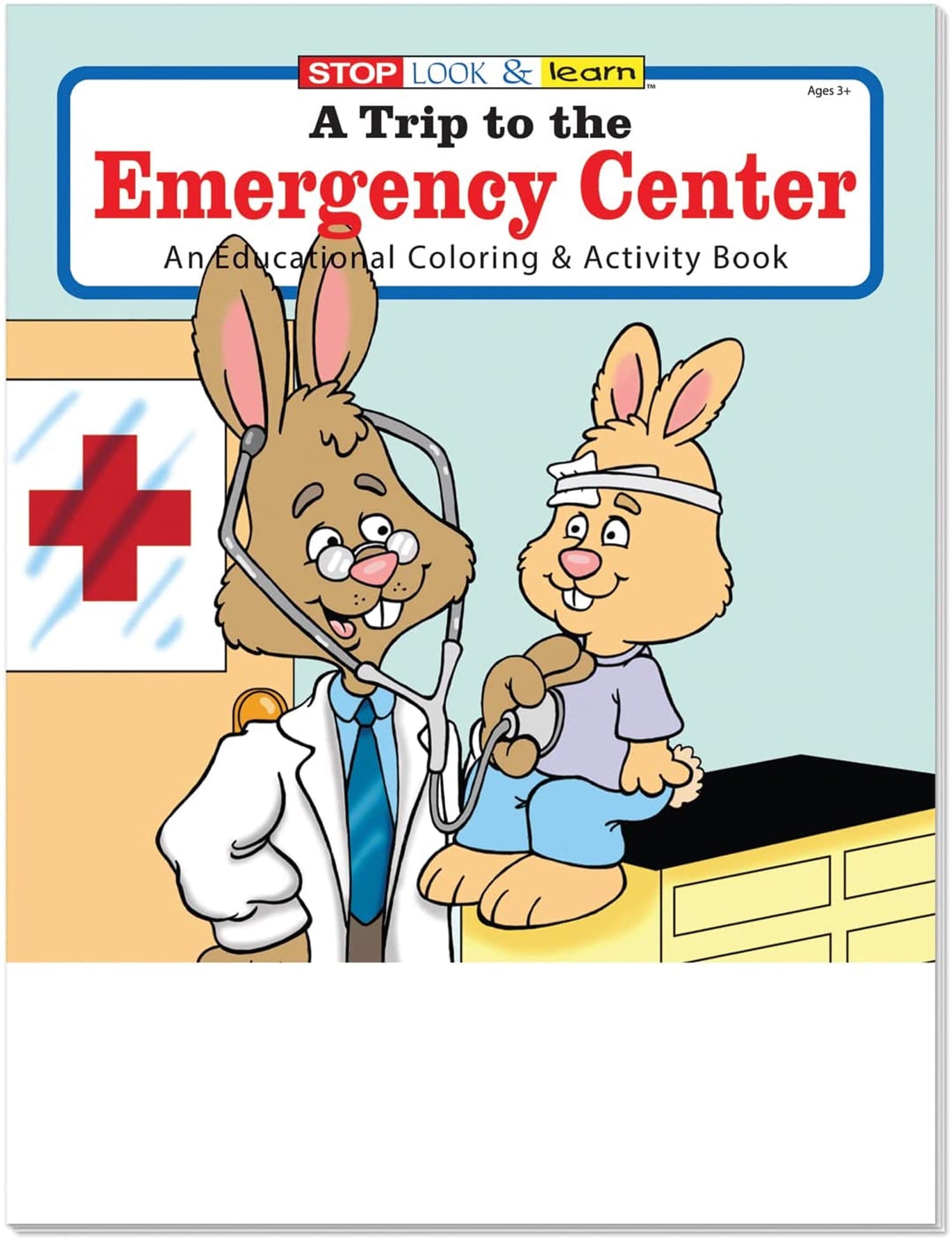 25 Pack - A Trip to The Emergency Center Kid's Educational Coloring & Activity Books