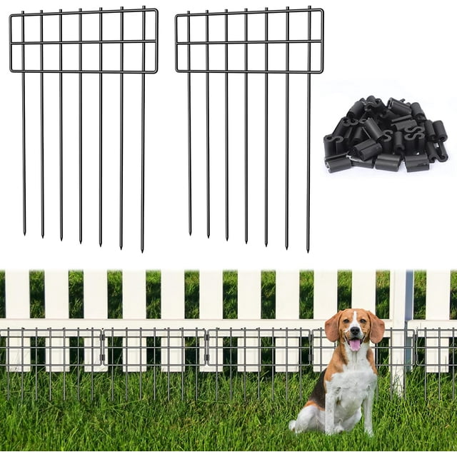 25 Pack Animal Barrier Fence, 17 in(H) X 27 Ft(L) No Dig Garden ...