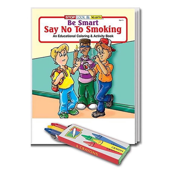 25 Pack - Be Smart, Say No to Smoking Kid's Coloring & Activity Books