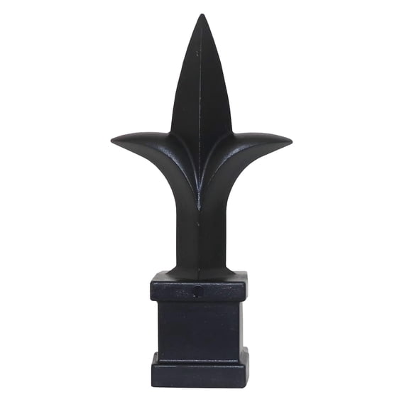 25 Pack Black Plastic 3/4" Trident Spear Finial Fence Topper