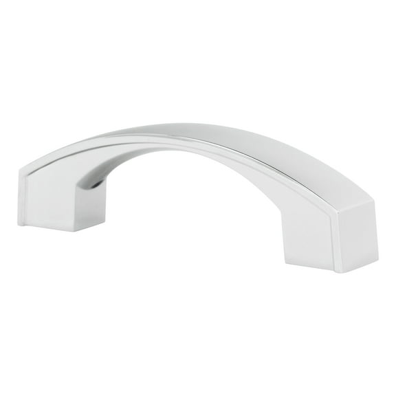 25 Pack Bow Style 3 Inch Center To Center Chrome Cabinet Hardware Pull / Handle