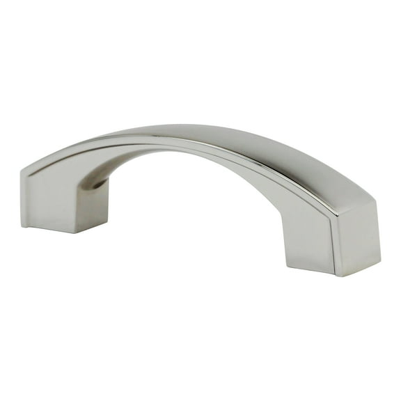 25 Pack Bow Style 3 Inch Center To Center Nickel Cabinet Hardware Pull / Handle