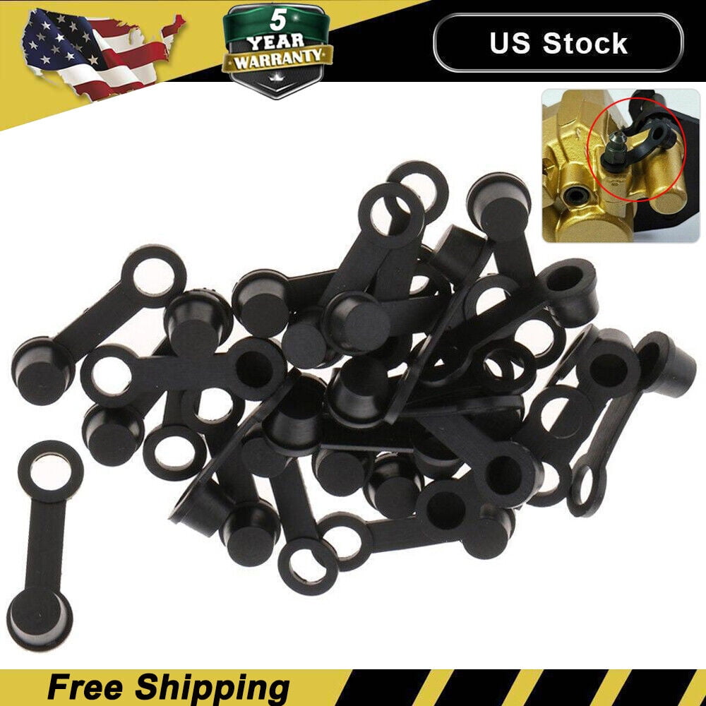 (25 Pack) Brake Bleeder Screw Caps Grease Zerk Fitting Cap Rubber Dust Cover New US