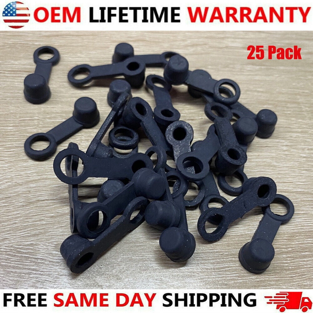 25Pack Brake Bleeder Screw Caps Grease Zerk Fitting Cap Rubber Dust Cover US
