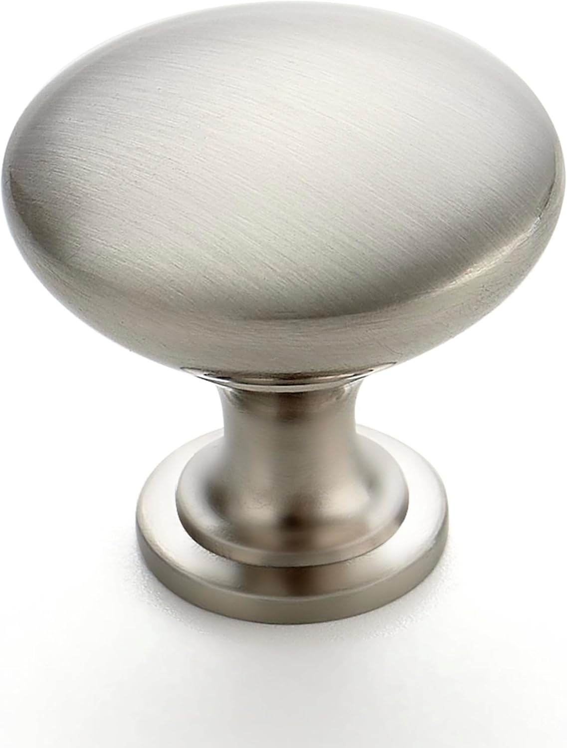 25 Pack Brushed Nickel Cabinet Knobs 1-1/6 Inch Kitchen Cabinet Pulls Zinc Solid Drawer Knobs
