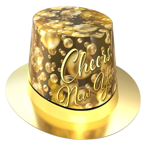 25 Pack Bulk Champagne New Year Hi-Hat