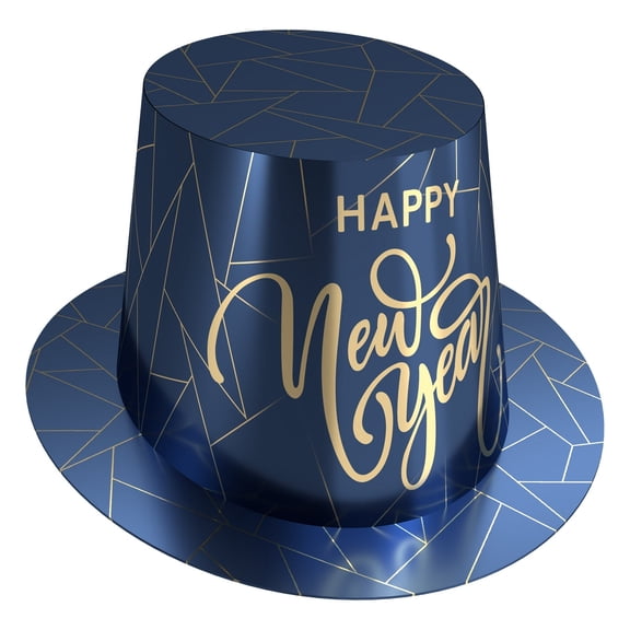 25 Pack Bulk Midnight Blue New Year Hi-Hat