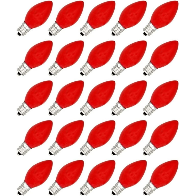 C7 red replacement bulbs best sale