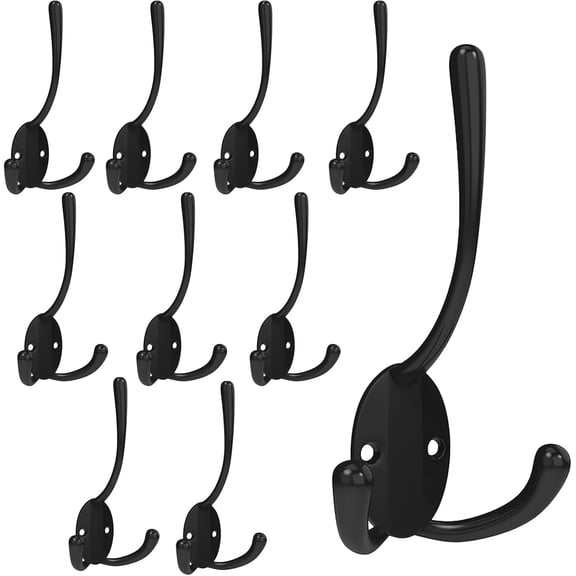 25 Pack Coat Hooks Heavy Duty, Strong Load-Bearing Capacity, Wall Hooks for Hanging, Metal Towel Hook, Easy Installation, Apply to Bathrooms, Bedrooms, Living Rooms, Entrances