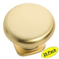 thumbnail image 1 of 25 Pack - Cosmas 4395BG Brushed Gold Round Solid Cabinet Hardware Knob - 1-1/4" Diameter, 1 of 1