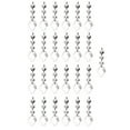 thumbnail image 1 of 25 Pack Crystal Beaded Hoop Chandelier Parts Dream Catcher Suncatcher Pendant DIY Home Garden Decor, 1 of 5