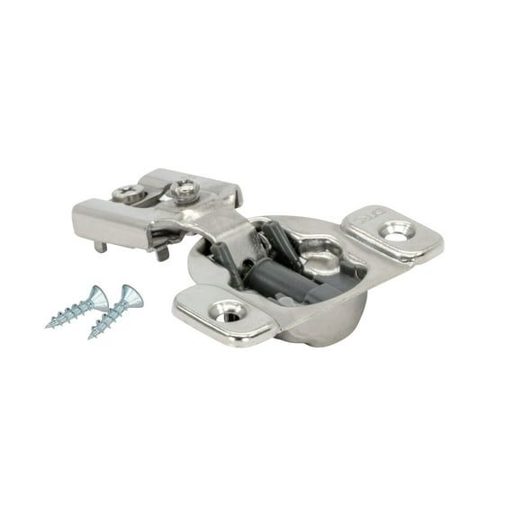 25 Pack DTC 1/2" Overlay Soft Close 105 Degree 2 Cam Screw On Face Frame Cabinet Hinge