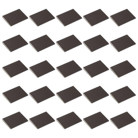 25 Pack Door Corner Seal, Self-Adhesive Draft Stopper Corner Pads for Exterior Door Frame Seal Draft, Soundproof, Brown