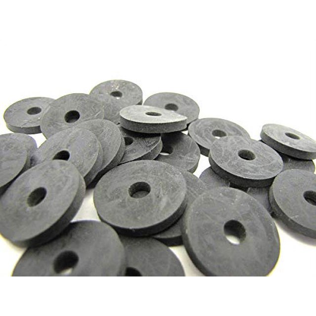 (25 Pack) Duty Abrasion Resistant Rubber Washers 1" OD X 1/4" ID X 1/8 Inch SBR Rubber Washers