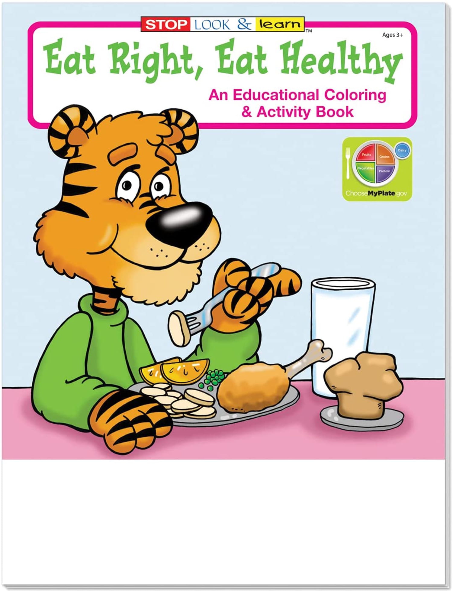25 Pack - Eat Right, Eat Healthy Kid's Coloring & Activity Books