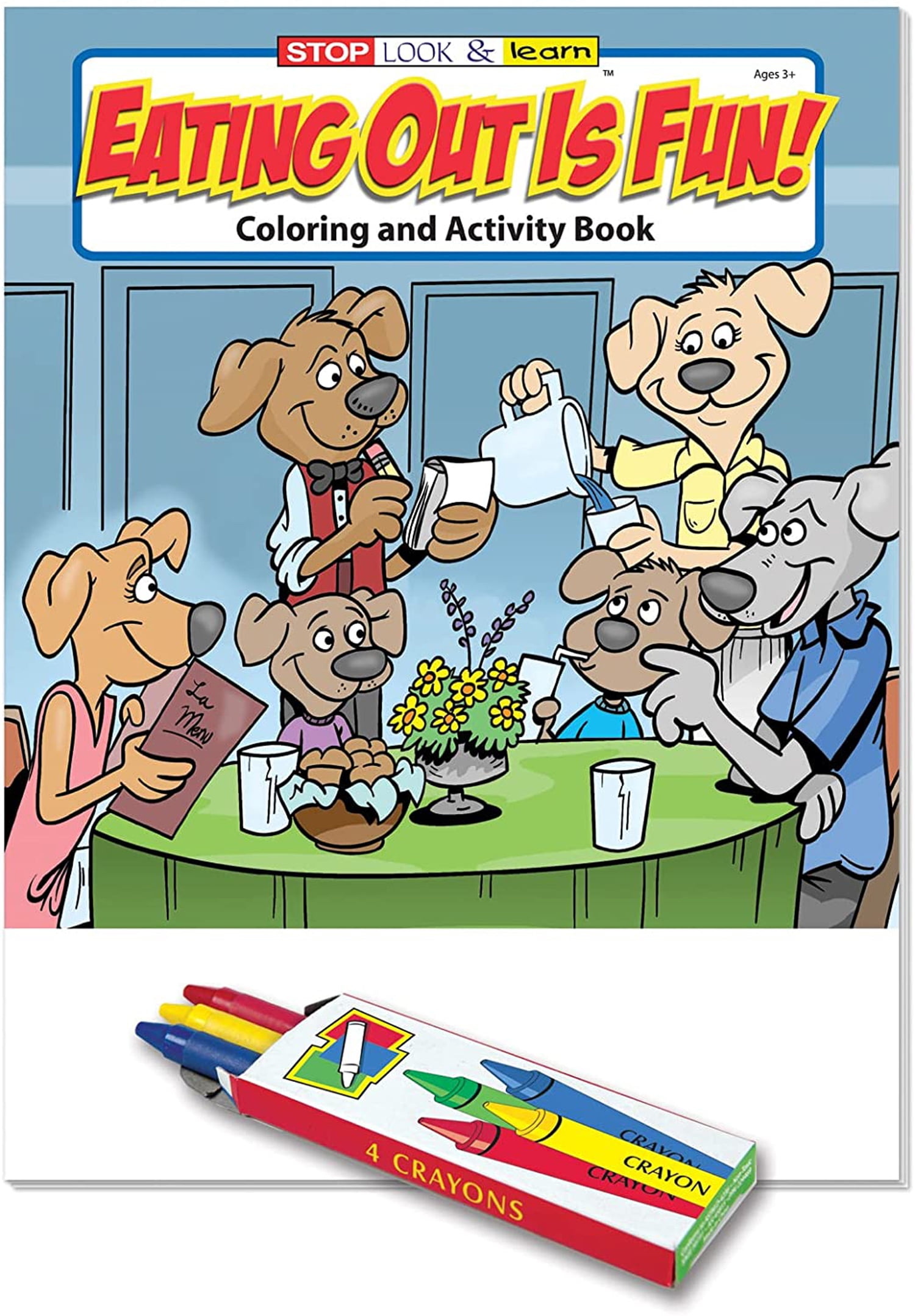 25 Pack - Eating Out is Fun Kid's Coloring & Activity Book in Bulks