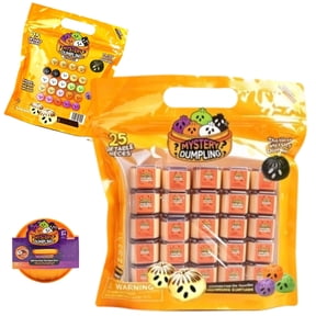 25 Pack Extra Mini Halloween Mini Dumplings 25 Pack Of Extra Mini Squishy Dumplings Surprise Mystery Toy For Halloween Goodie Bag Fillers Classroom Rewards Kids Holiday Gifts