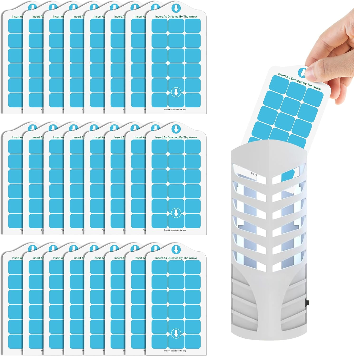 25 Pack Flying Insect Trap Refill Compatible with VEYOFLY Fly Trap LAMP ...