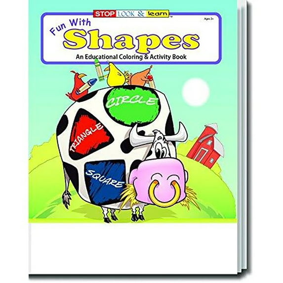 25 Pack - Fun With Shapes Kid's Educational Coloring & Activity Books
