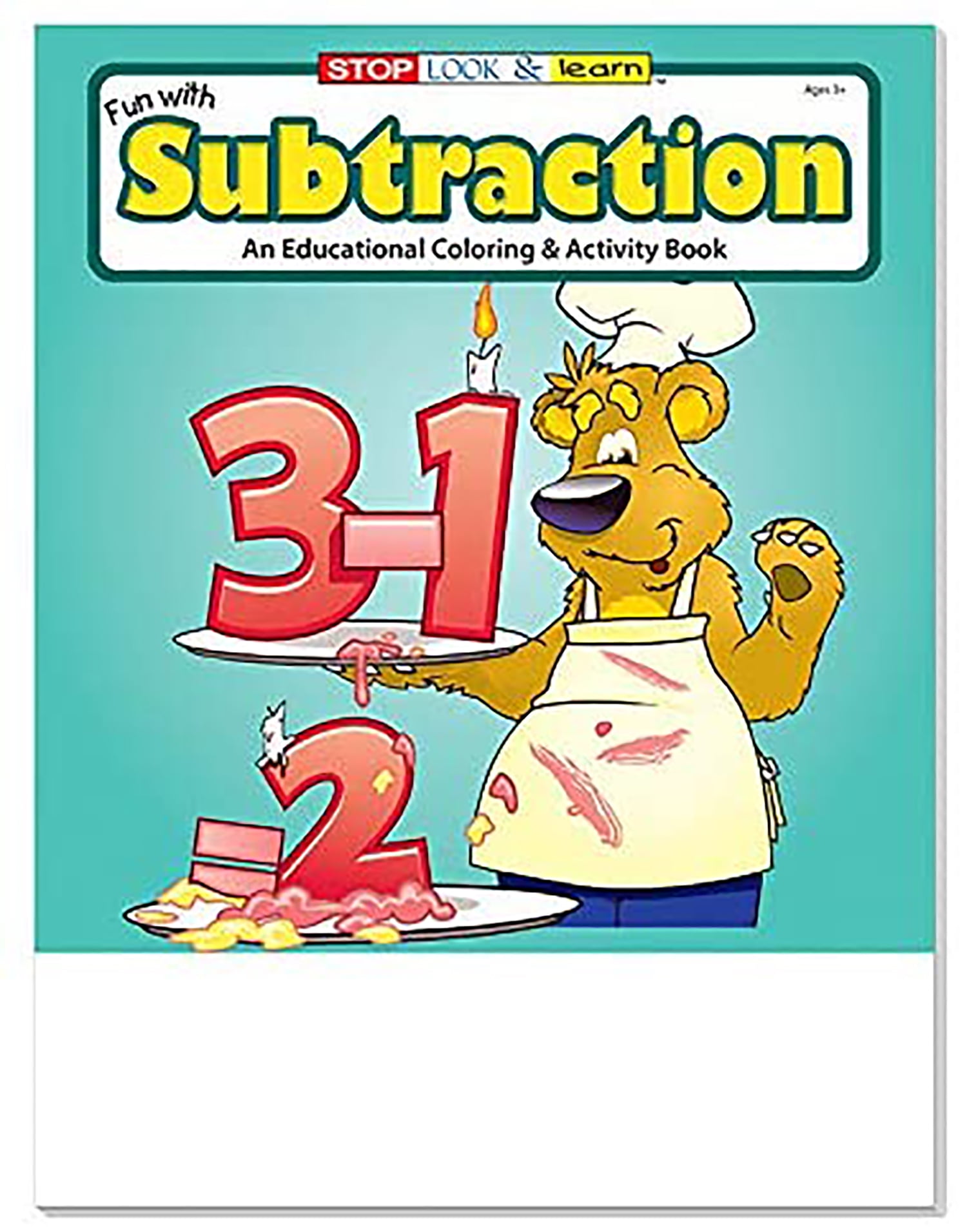 25 Pack - Fun With Subtraction Kid's Educational Coloring & Activity Books