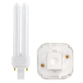 thumbnail image 1 of (25 Pack) GE 97577 F18DBX/827/ECO 18-Watt 2700K 2-Pin Double Tube G24D-2 Base Compact Fluorescent Lamp, 1 of 3
