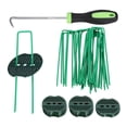 thumbnail image 1 of 25 Pack Garden Stakes, 6" 11 Gauge  U-Type Turf Stake with Gasket&Hook, 1 of 7