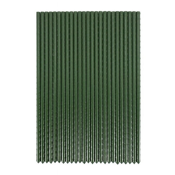 25 Pack Garden Stakes Metal Plastic Coated Plant Cage Supports Climbing for ,Trees,Cucumber,Fences,Beans,40cm