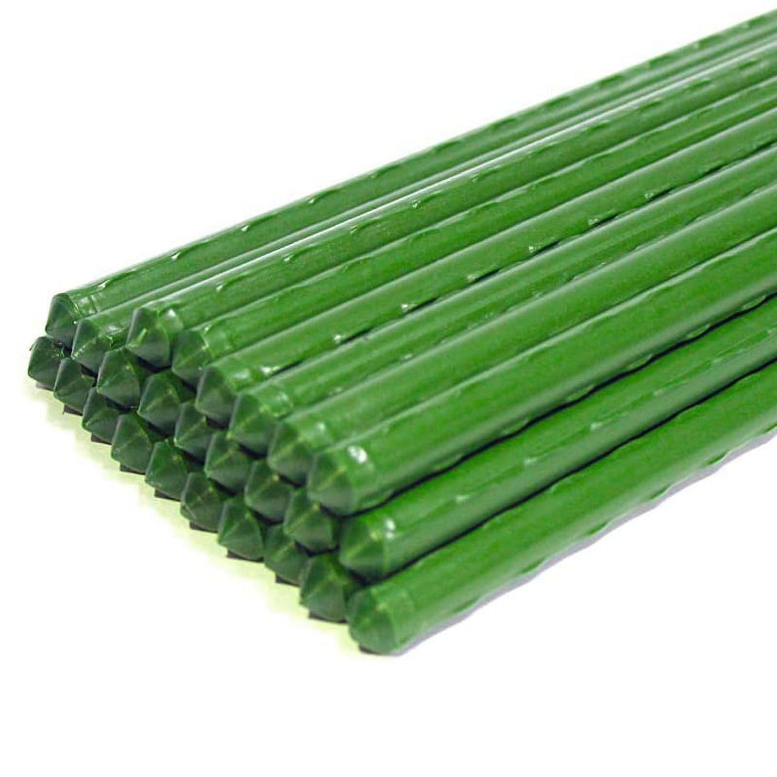 25 Pack Garden Stakes Metal Plastic Coated Plant Cage Supports Climbing for ,Trees,Cucumber