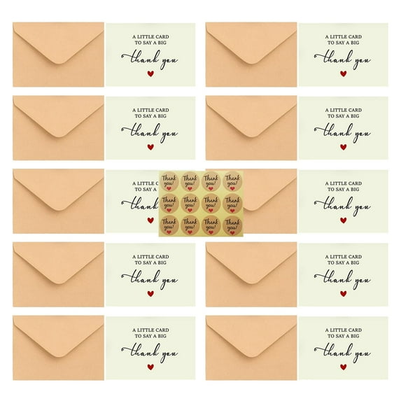 25 Pack Graduation Thank You Cards, A Set of Greeting Notes, for Graduation Appreciation, Graduate Party, School Event and Graduation Season Use, by Cosmug