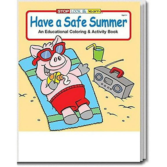 25 Pack - Have a Safe Summer - Kid's Coloring & Activity Books