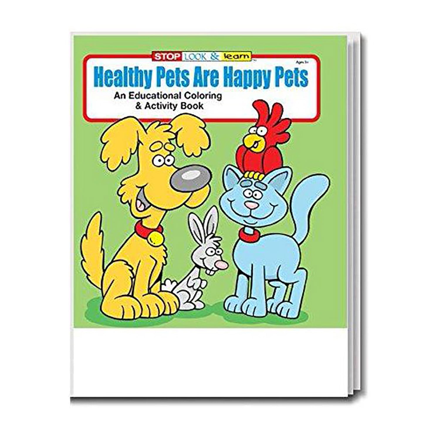 25 Pack - Healthy Pets are Happy Pets Kid's Coloring & Activity Books