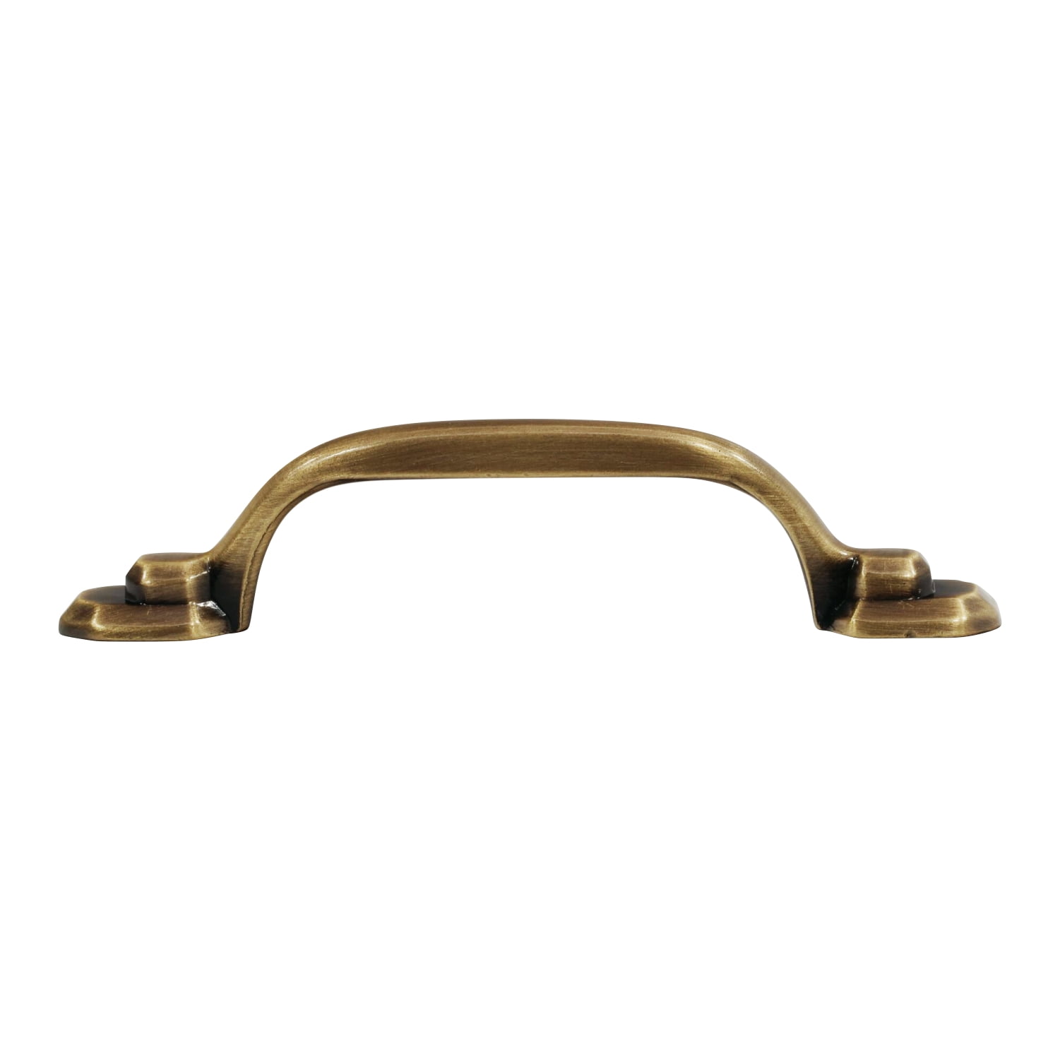 25 Pack Hexa Style 3-Inch Center To Center Traditional Antique Brass Cabinet Pull / Handle&nbsp;