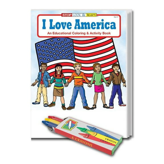 25 Pack - I Love America Kid's Coloring & Activity Books