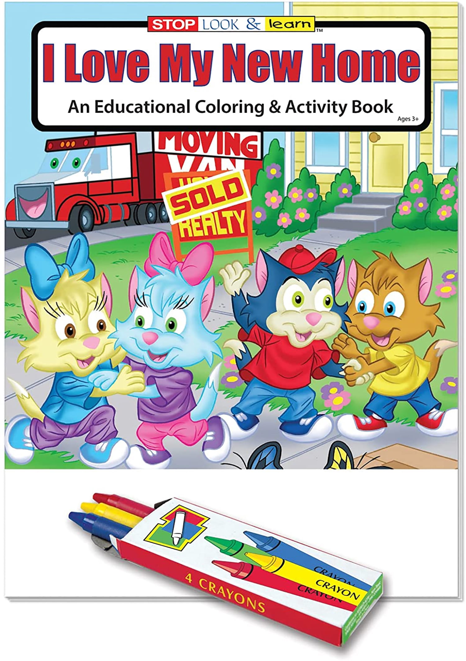 25 Pack - I Love My New Home Kid's Coloring & Activity Books