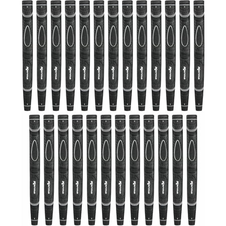 25 Pack Karma Black Dual Touch Midsize Putter Grip