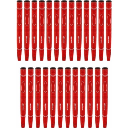 25 Pack Karma Red Dual Touch Midsize Putter Grip