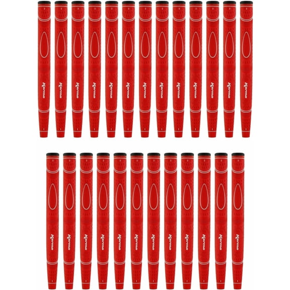 25 Pack Karma Red Dual Touch Midsize Putter Grip