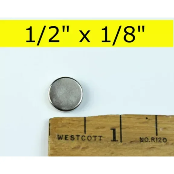 25 Pack - Neodymium Rare Earth Magnets 1/2"X1/8" - Usa Seller
