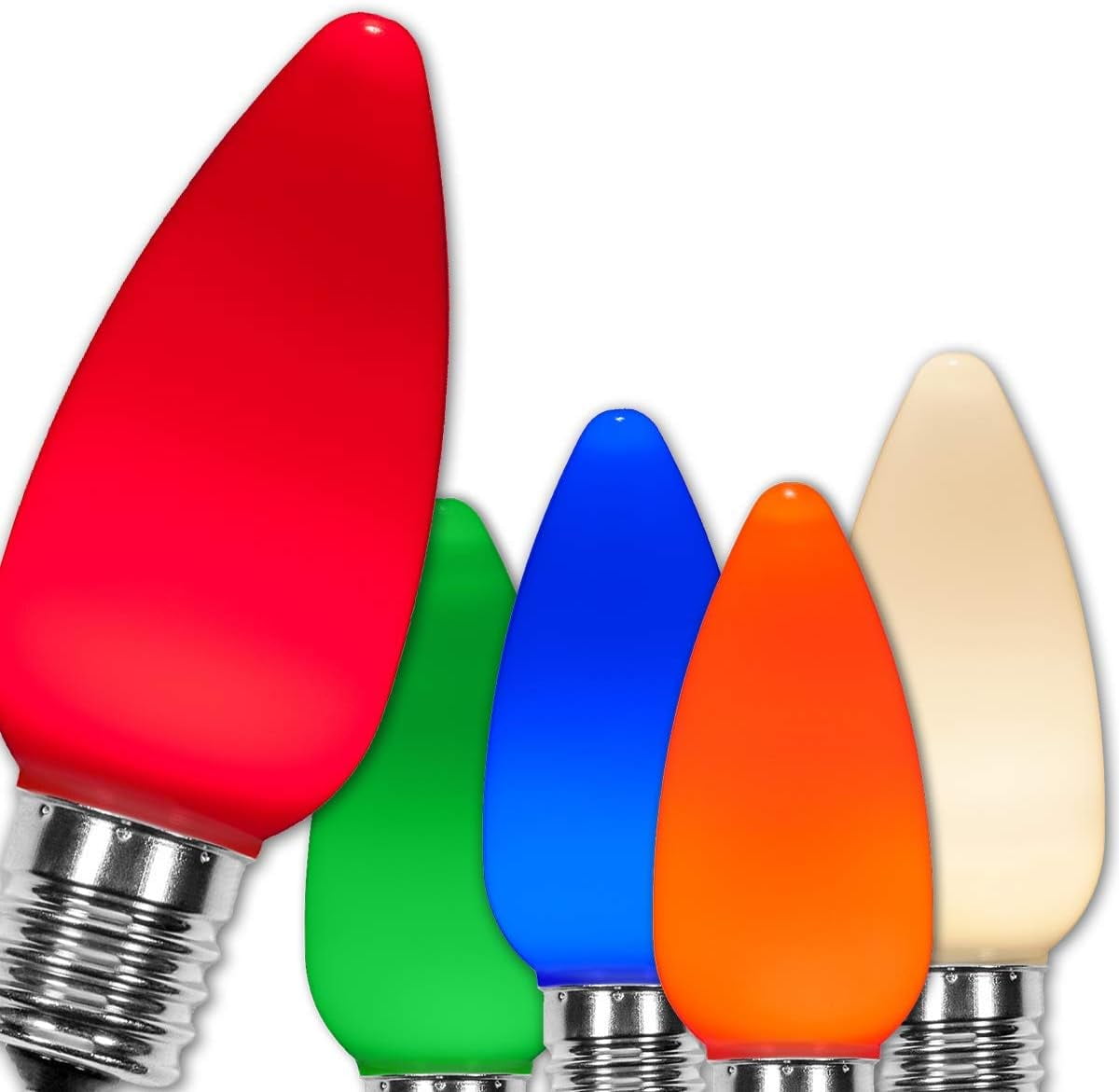 25 Pack OptiCore C9 Christmas Light Bulbs Replacement Christmas