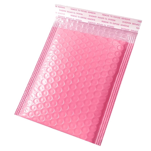 25 Pack Pink Poly Mailers with Self Seal, Bubble Mailer Padded Envelopes 5x7 Inch, Bubble Envelopes for Shipping Cosmetics Jewelry, Waterproof Tear Resistant