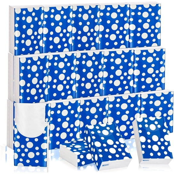 25 Pack Pocket Tissues Travel Packs 250 Sheets Travel Size Tissue Packs 3 Ply Unscented Small Mini Individual Portable Tissue Pack with Unique Embossing for Purse Holiday Travel Party