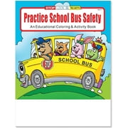 25 Pack - Practice School Bus Safety Kids Educational Coloring & Activity Books