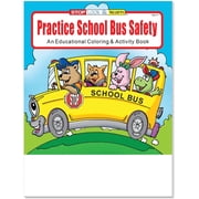 ZoCo 25-Pack Practice School Bus Safety Coloring & Activity Books for Kids