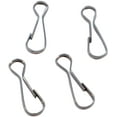 thumbnail image 1 of 25 Pack - Premium J Hook Spring Clips for DIY Lanyards & Keychains - 1 1/4 Inch Durable Snaps for Craft Making Mask Lanyard Cord, Badge Holders, Jewelry & Purse Zipper Pulls by Specialist ID (Silver), 1 of 6