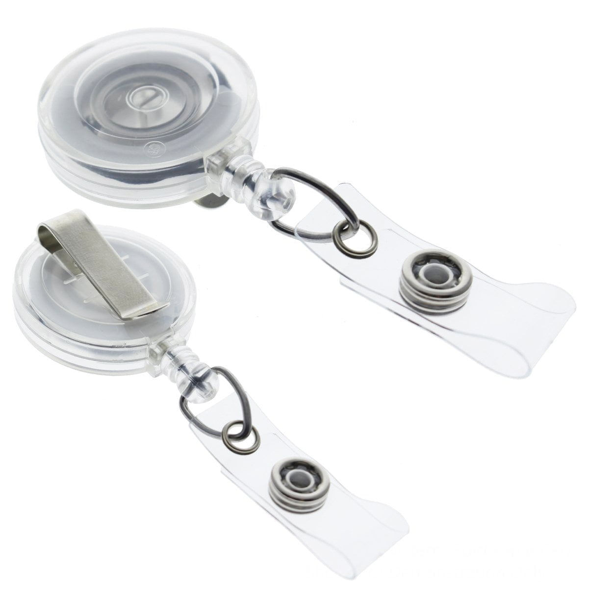25 Pack - Premium Retractable ID & Key-Card Badge Reels with Secure Metal Belt Clip and 34” Pull by Specialist ID