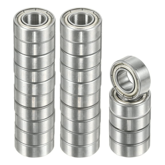 25 Pack R188ZZ Deep Groove Ball Bearings 1/4" ID x 1/2" OD x 3/16" Height ABEC1