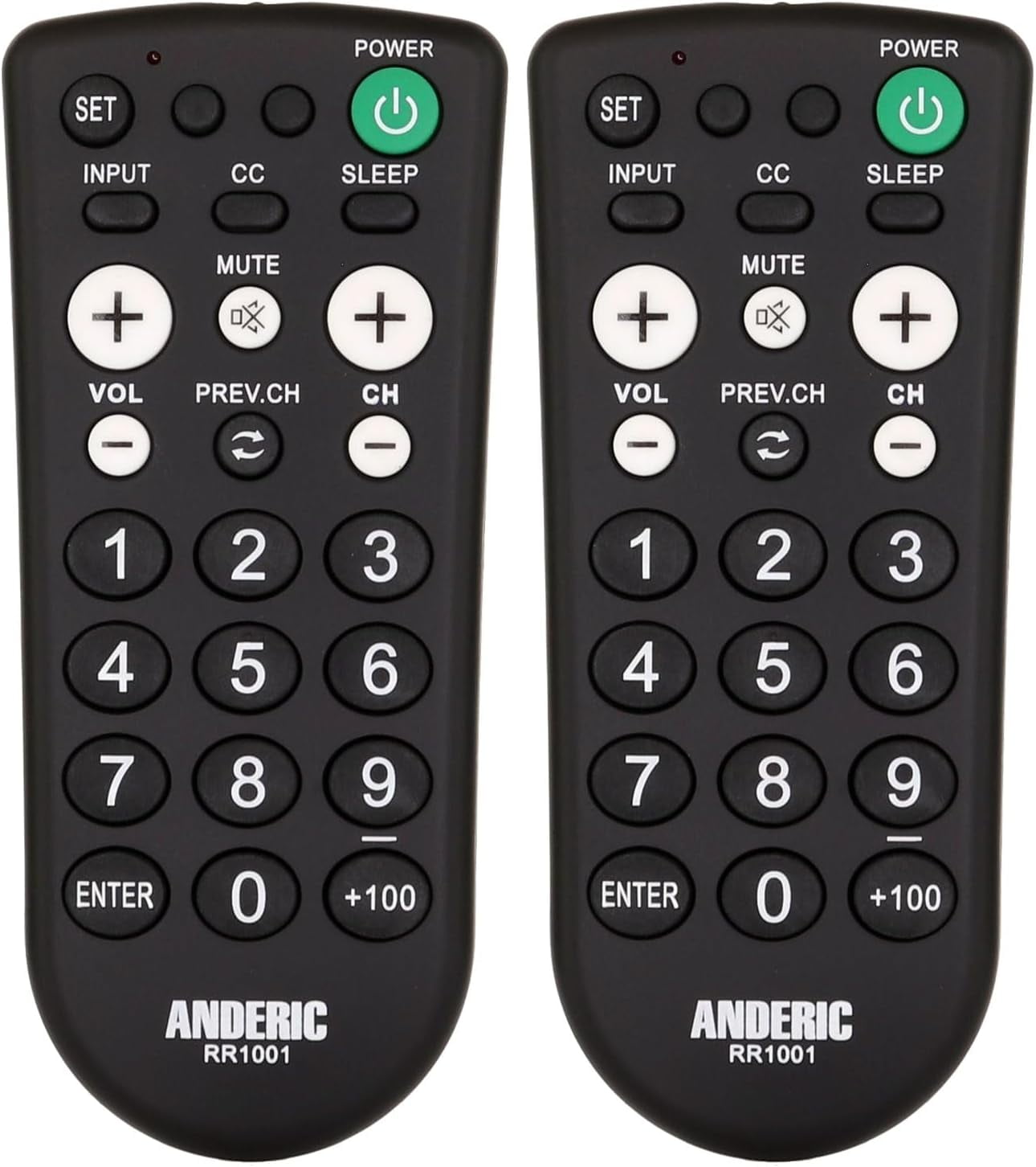 [25 Pack] RR1001 Simple TV Universal Remote - Works All Brands - Great ...