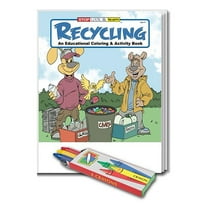 25 Pack - Recycling Kid's Educational Coloring & Activity Books