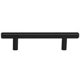 thumbnail image 1 of 25 Pack Rok Hardware Solid Metal Euro Style 3-3/4 Inch (96mm) Center, 6 Inch (152mm) Length Cupboard Pull, Matte Black Cabinet Bar Pull, 1 of 4